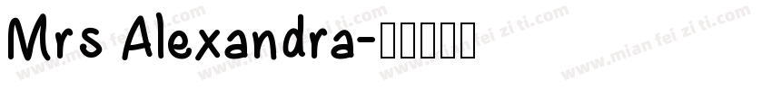 Mrs Alexandra字体转换